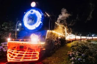 O clássico "Natal Sobre Trilhos" da Maria Fumaça tem primeira passeio dia 25 de novembro