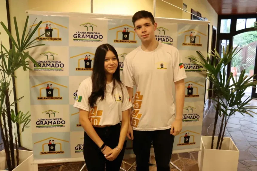 Projeto Vereador Jovem: Yasmin Falk e Matheus Boff serão os Observadores de 2024