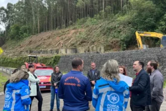 Força Nacional do SUS visita áreas atingidas pelas chuvas em Gramado